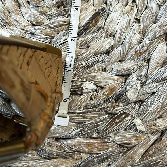 Stuart Weitzman Rolldown Natural Cork Sandals Size 8.5N‎ - Picture 9 of 10